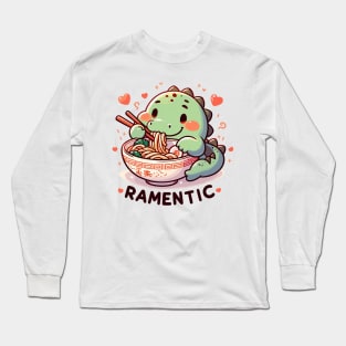 Ramentic Moments: Cute Crocodile Noodle Love Long Sleeve T-Shirt